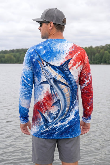 250th Anniversary Fishing Long Sleeve - Freedom Strike Marlin 🇺🇸 - AOF131 image 2