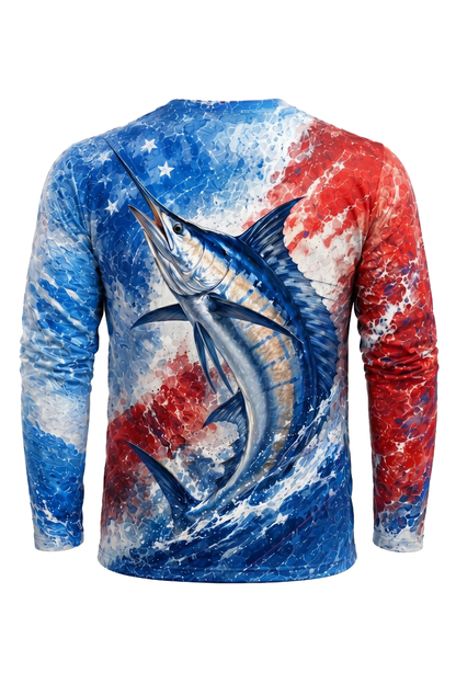 250th Anniversary Fishing Long Sleeve - Freedom Strike Marlin 🇺🇸 - AOF131 image 5