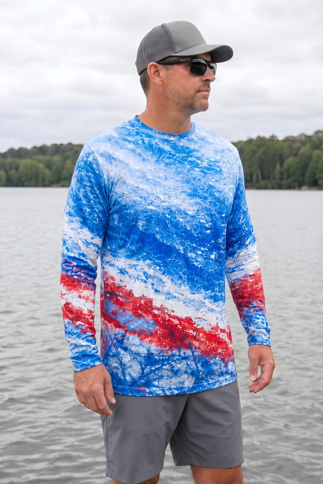 250th Anniversary Performance Fishing Long Sleeve - Freedom Strike Bass 🇺🇸 - AOF132 image 3