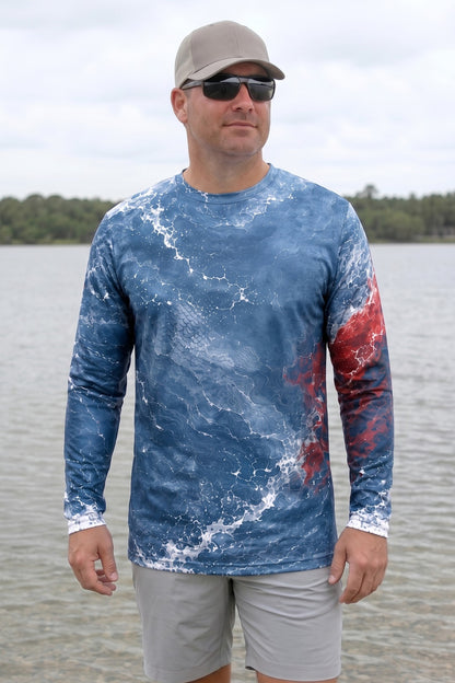 250th Anniversary Performance Fishing Long Sleeve - Freedom Strike Catfish 🇺🇸 - AOF133 image 3