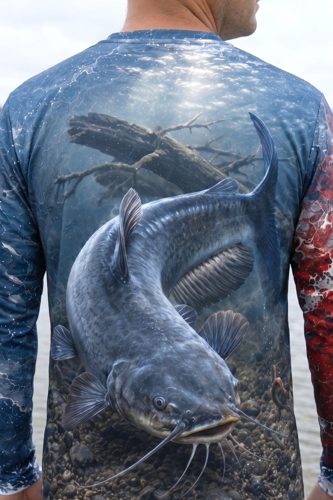 250th Anniversary Performance Fishing Long Sleeve - Freedom Strike Catfish 🇺🇸 - AOF133 image 4