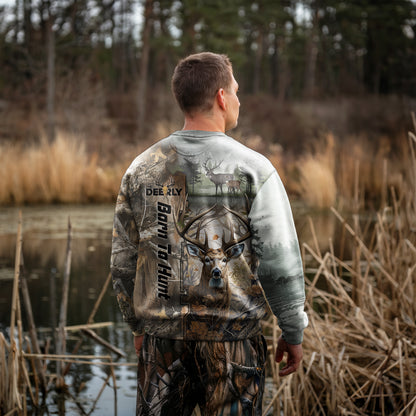 Born to Hunt Sweatshirt - Buck Wilderness Edition - The Deerly