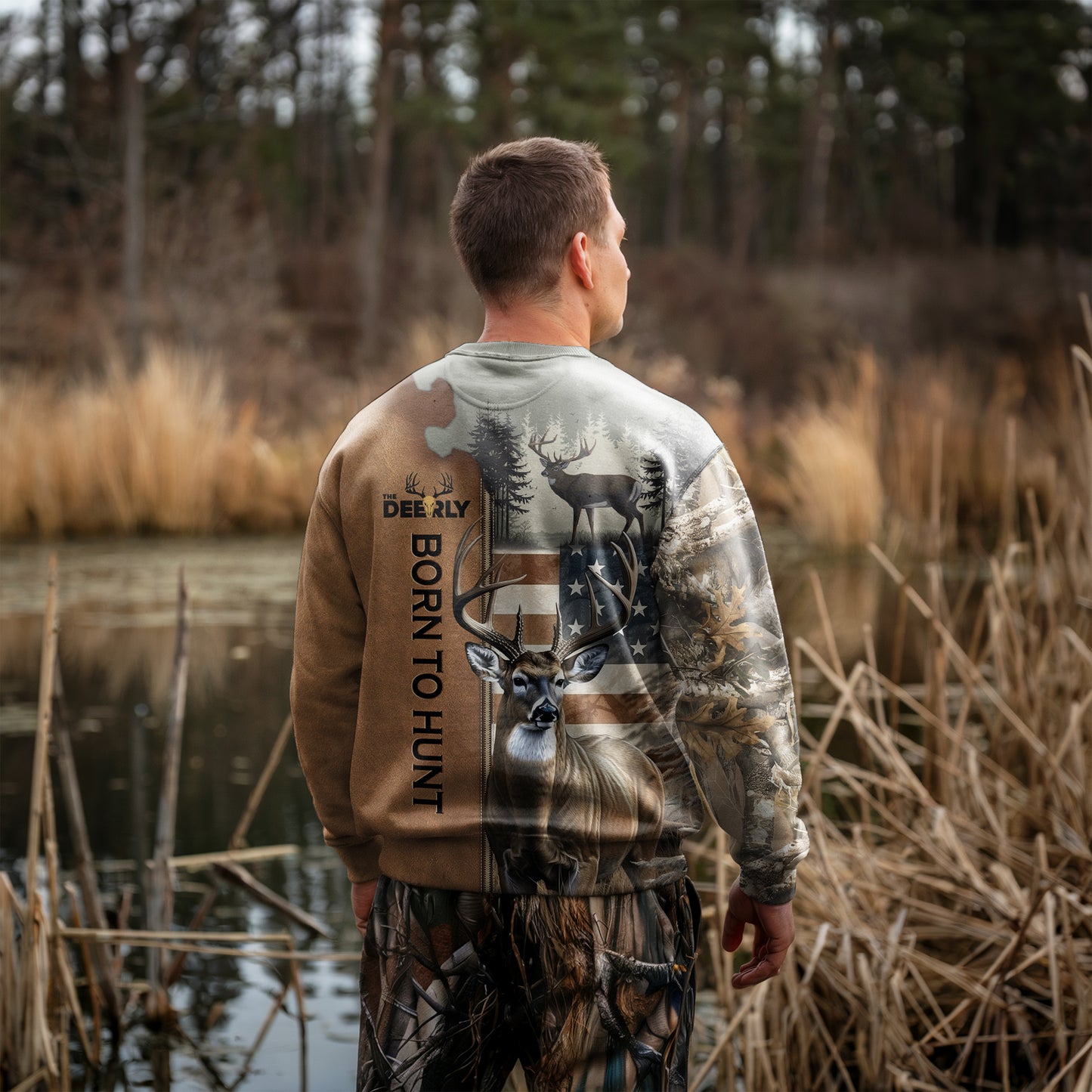 Born to Hunt Sweatshirt - Deer Hunter Edition - The Deerly