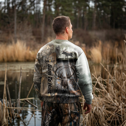 Born to Hunt Moose Sweatshirt - Wilderness Series - The Deerly