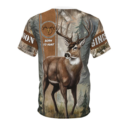 Buck Hunter Personalized Unisex Cut & Sew Tee