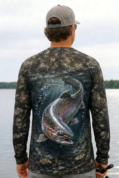 Performance Fishing Long Sleeve - Rapid Trout Timber - TBT106
