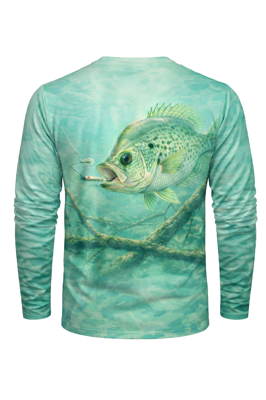 Performance Fishing Long Sleeve - Turquoise Timber Crappie - TBT51