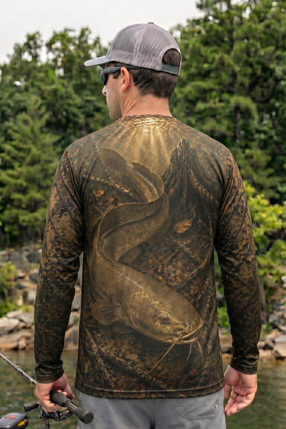 Performance Fishing Long Sleeve - Swamp Mud Catfish - TBT69