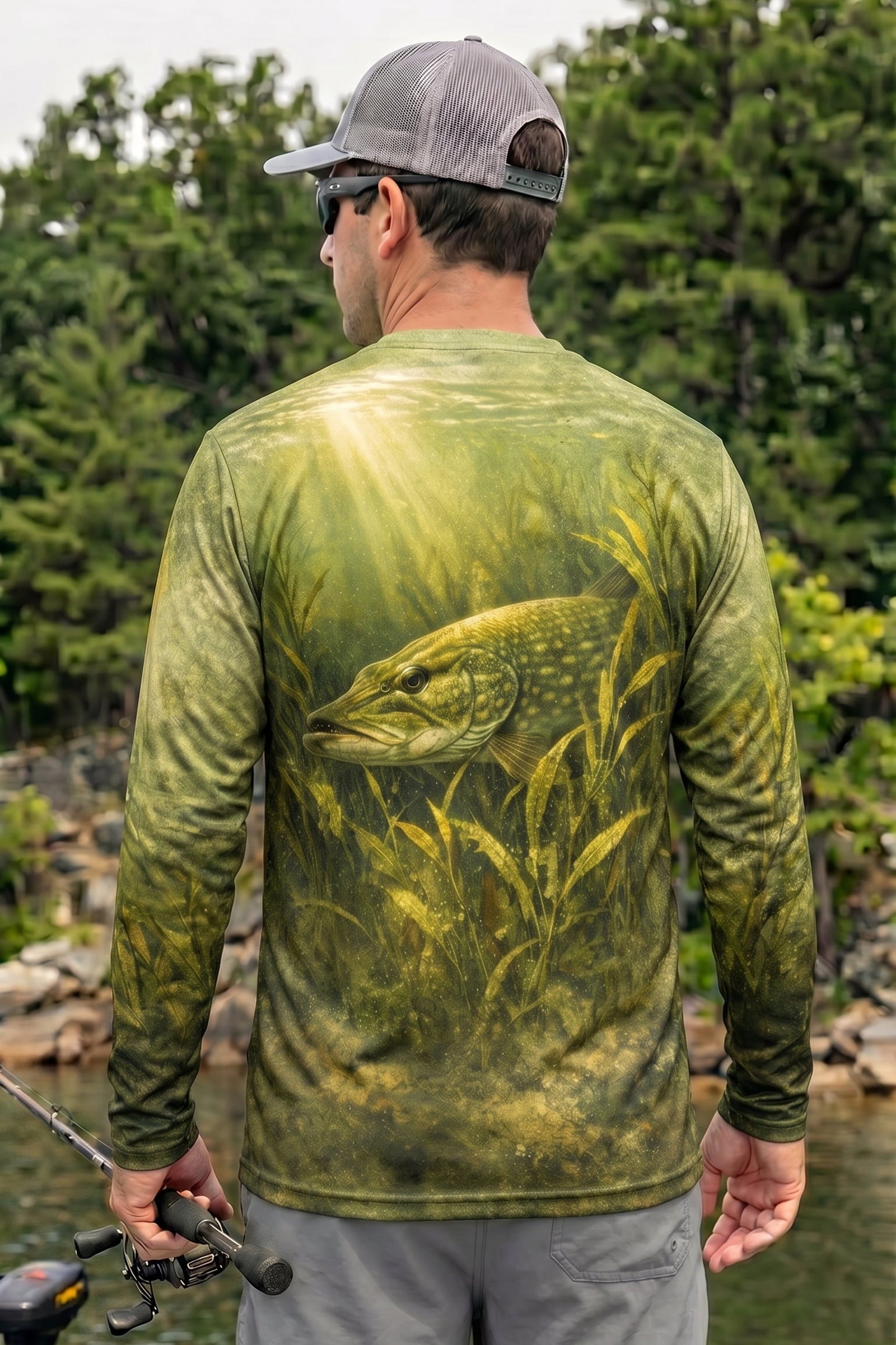 Performance Fishing Long Sleeve - Marsh Pike Ambush - TBT57