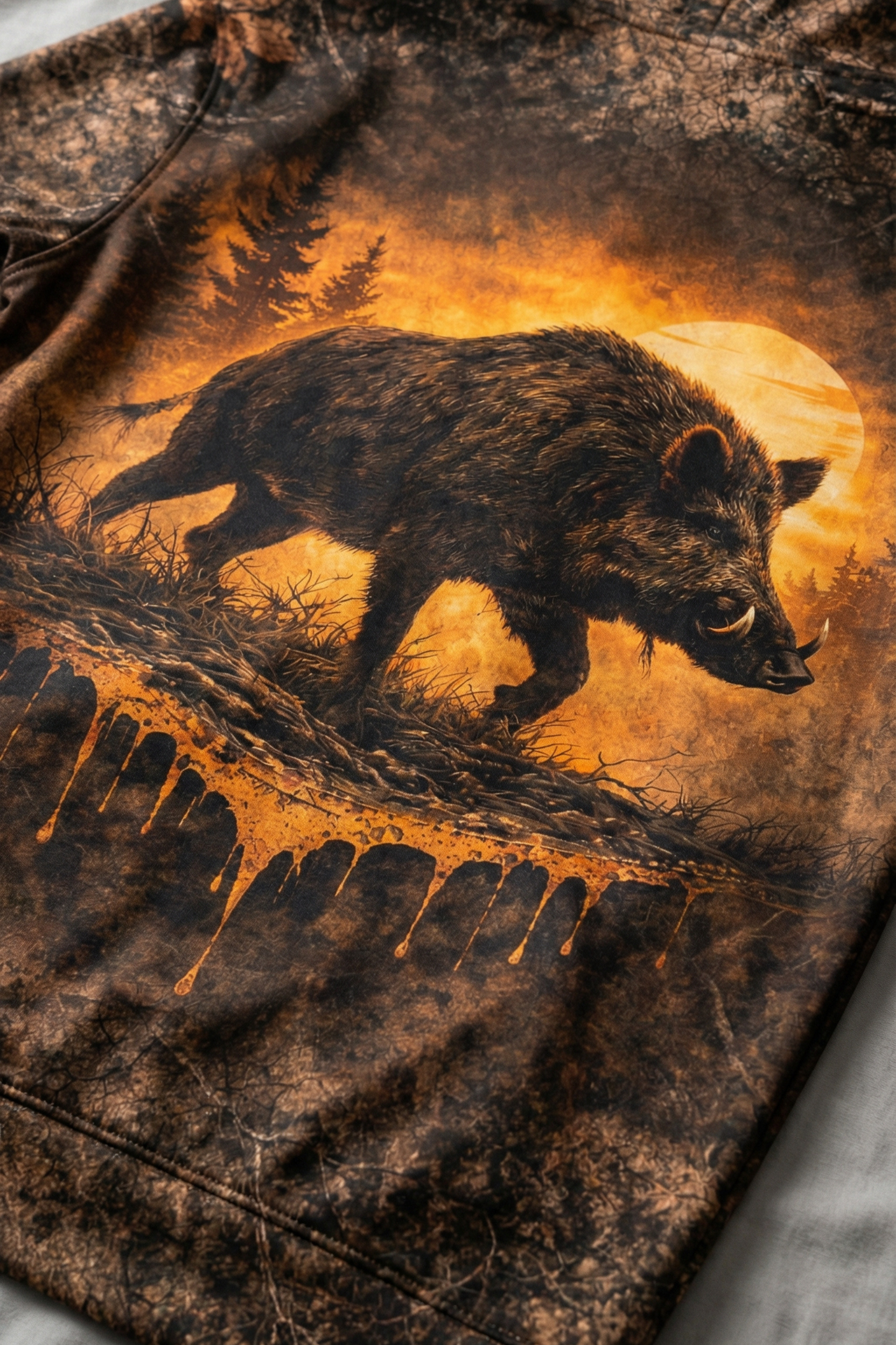 Everyday Hunter Hoodie - Golden Boar Dusk – RV8T