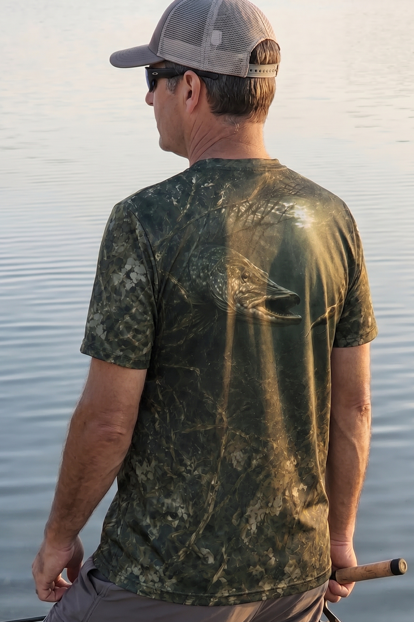 Pro Fishing Short Sleeve - Bottomland Pike Strike  - AOF24