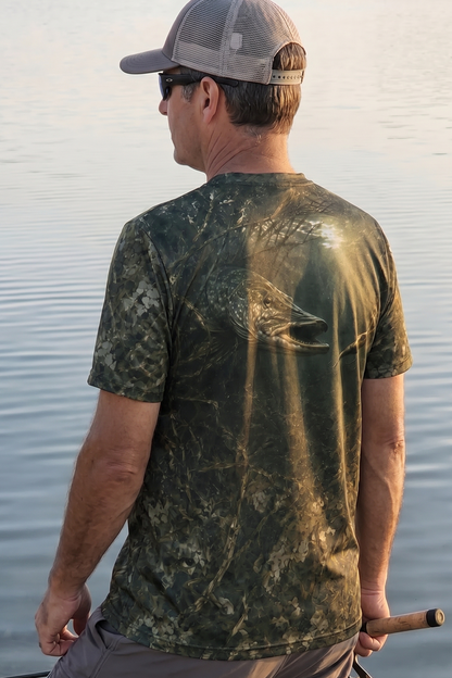 Pro Fishing Short Sleeve - Bottomland Pike Strike  - AOF24