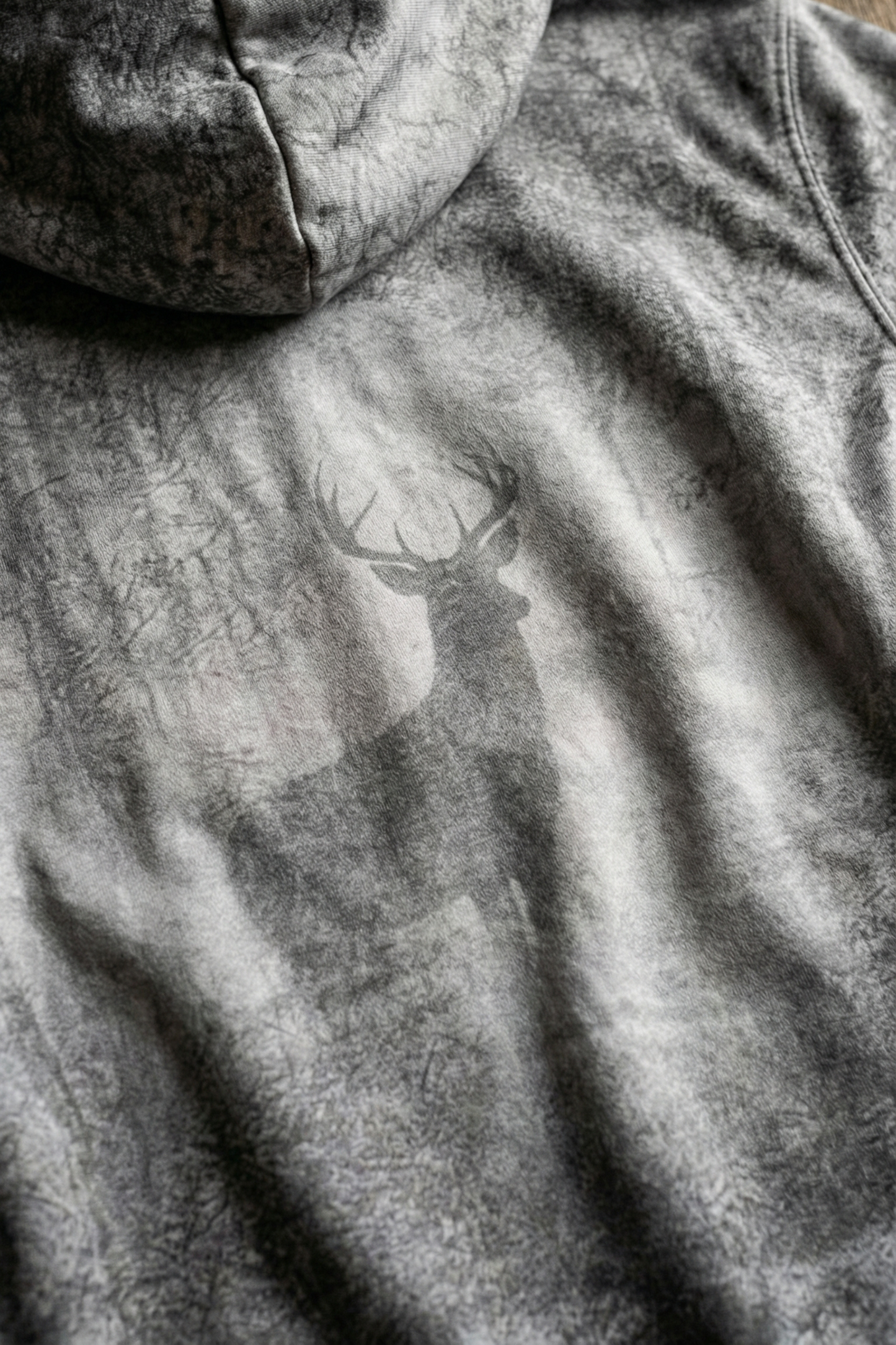 Hunter Fleece Hoodie - Mist Forest Stag – FH4Z