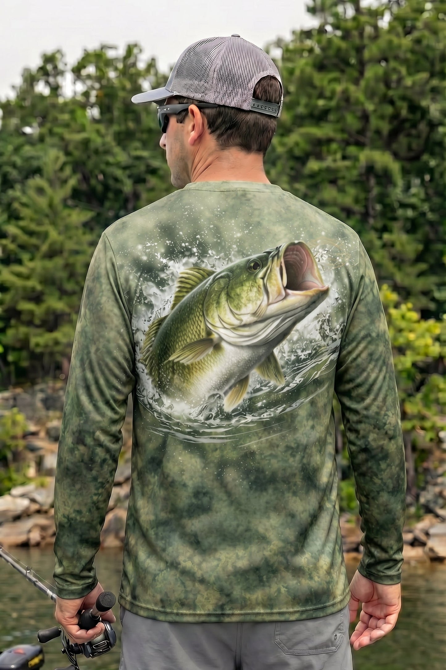 Performance Fishing Long Sleeve - Delta Bass Breach - TBT42