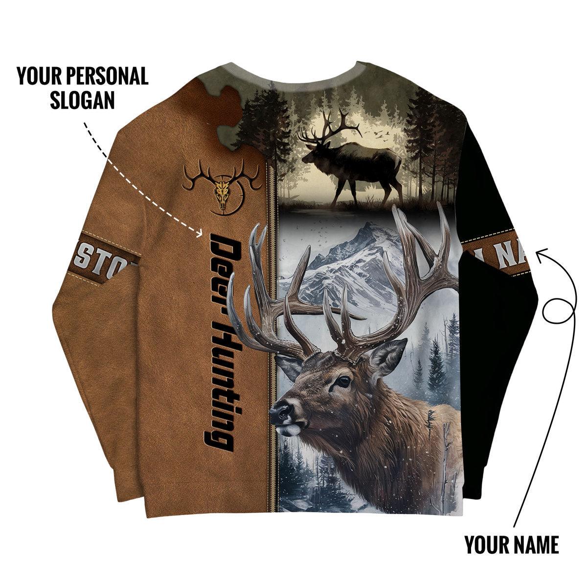 Deer Hunt Mountain Legend Sweatshirt Personalized - The Deerly