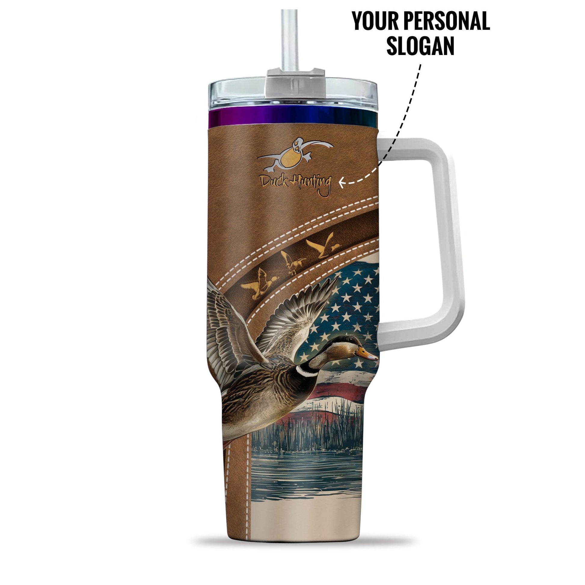 Duck Hunting Glory Personalized 40oz Tumbler - The Deerly