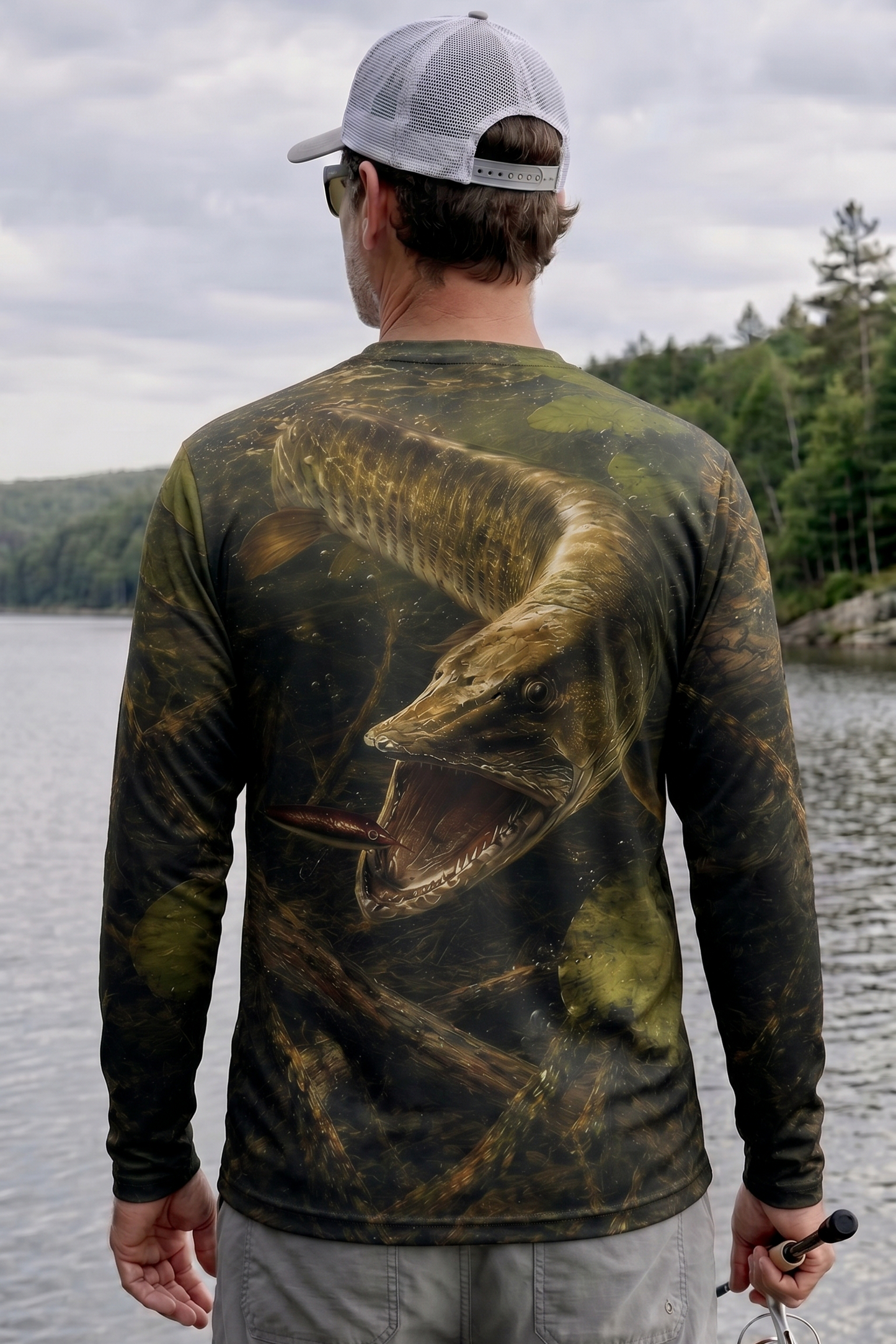 Performance Fishing Long Sleeve - Timber Swamp Pike - TBT121