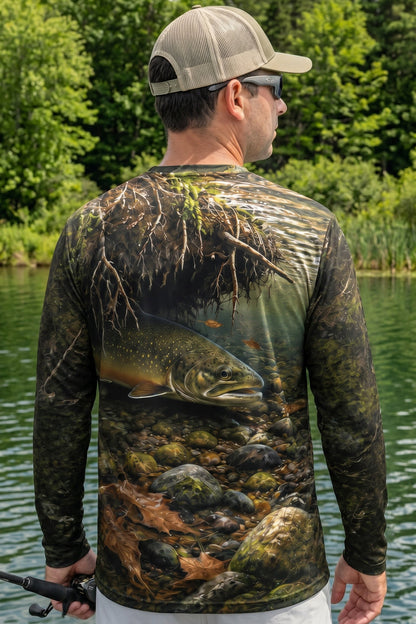 Performance Fishing Long Sleeve - River Trout Shadow - TBT109