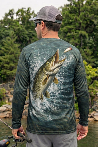 Performance Fishing Long Sleeve - Backwater Pike Ambush - TBT62