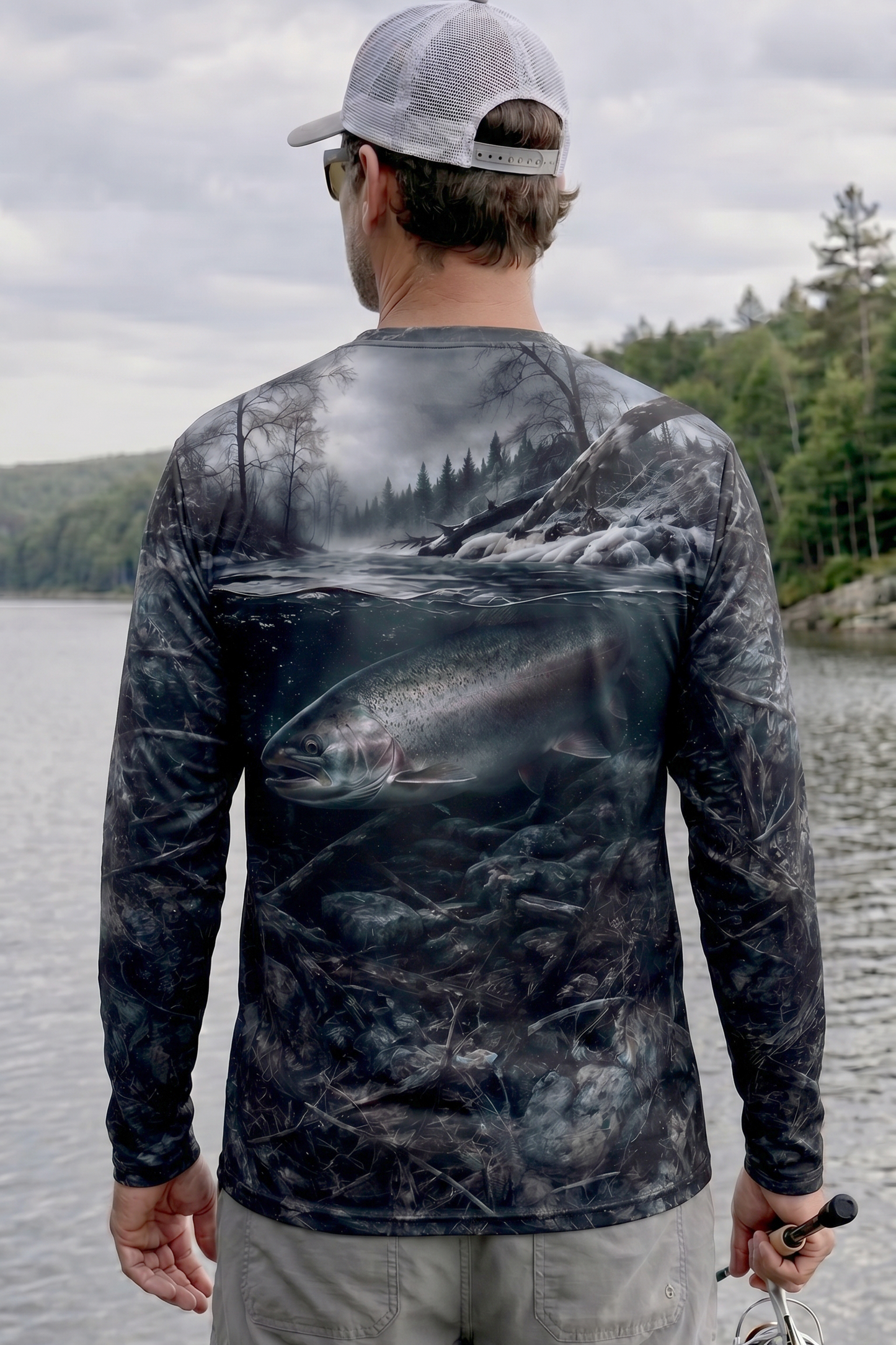 Performance Fishing Long Sleeve - River Steelhead Timber - TBT104