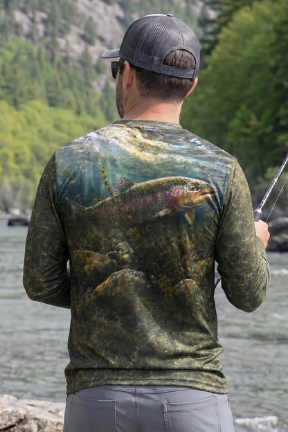 Performance Fishing Long Sleeve - Bottomland Rainbow Trout - TBT79