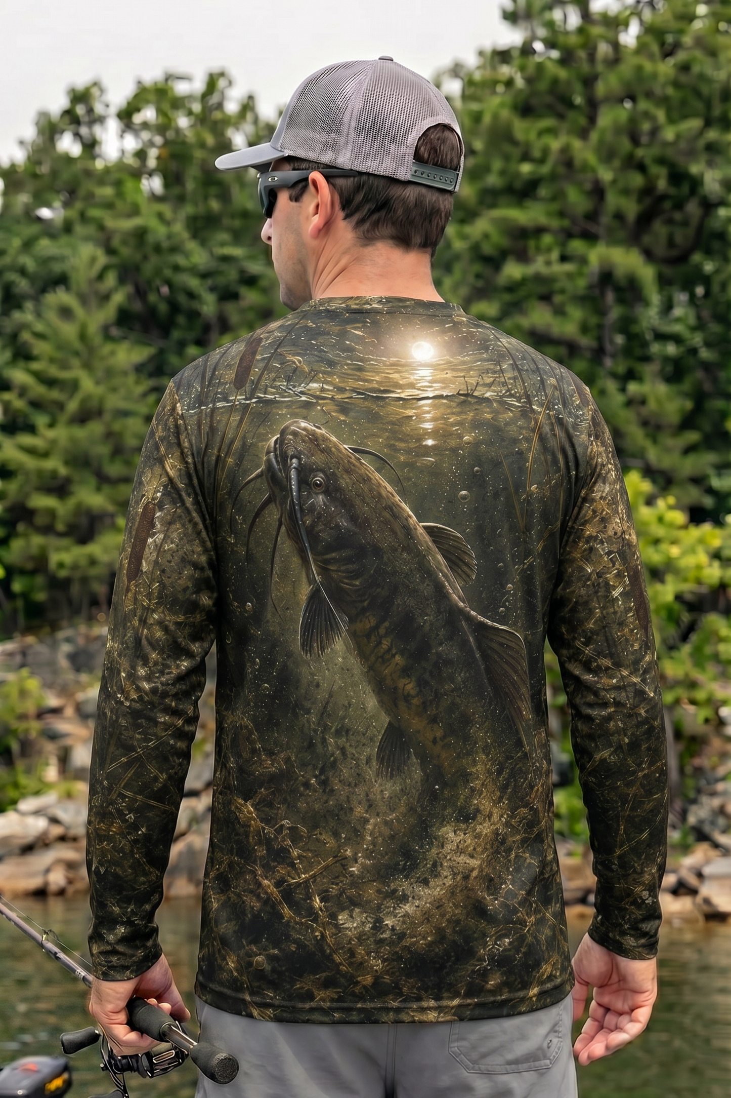 Performance Fishing Long Sleeve - Midnight Marsh Catfish - TBT90