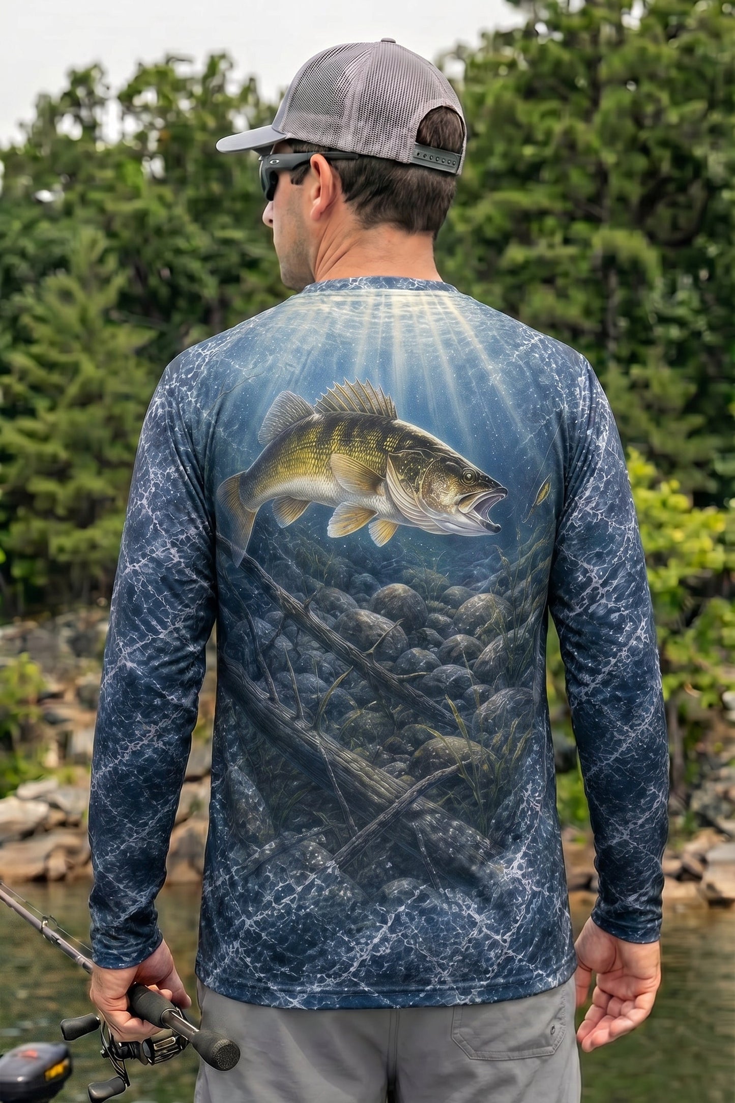 Performance Fishing Long Sleeve - Deep Water Walleye - TBT76