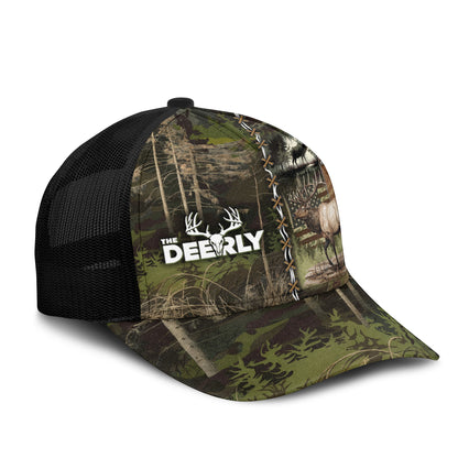 Born to Hunt – Elk Camo Trucker Cap by The Deerly