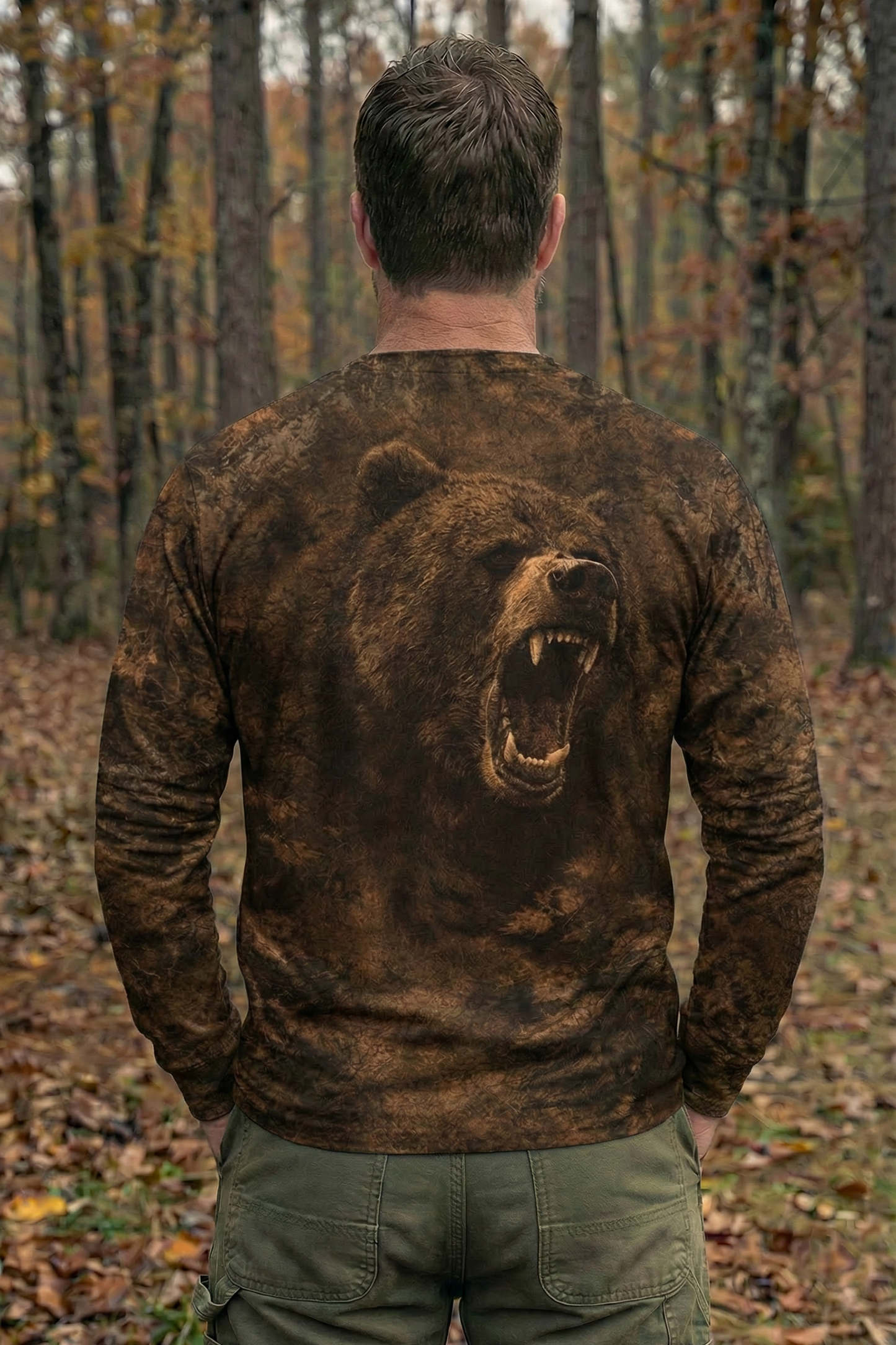 Performance Hunting Long Sleeve - Timber Grizzly Growl - TB1M