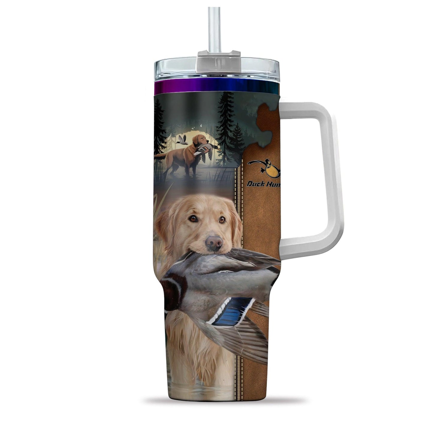 Golden Retriever Duck Hunting Camo 40oz Tumbler - The Deerly