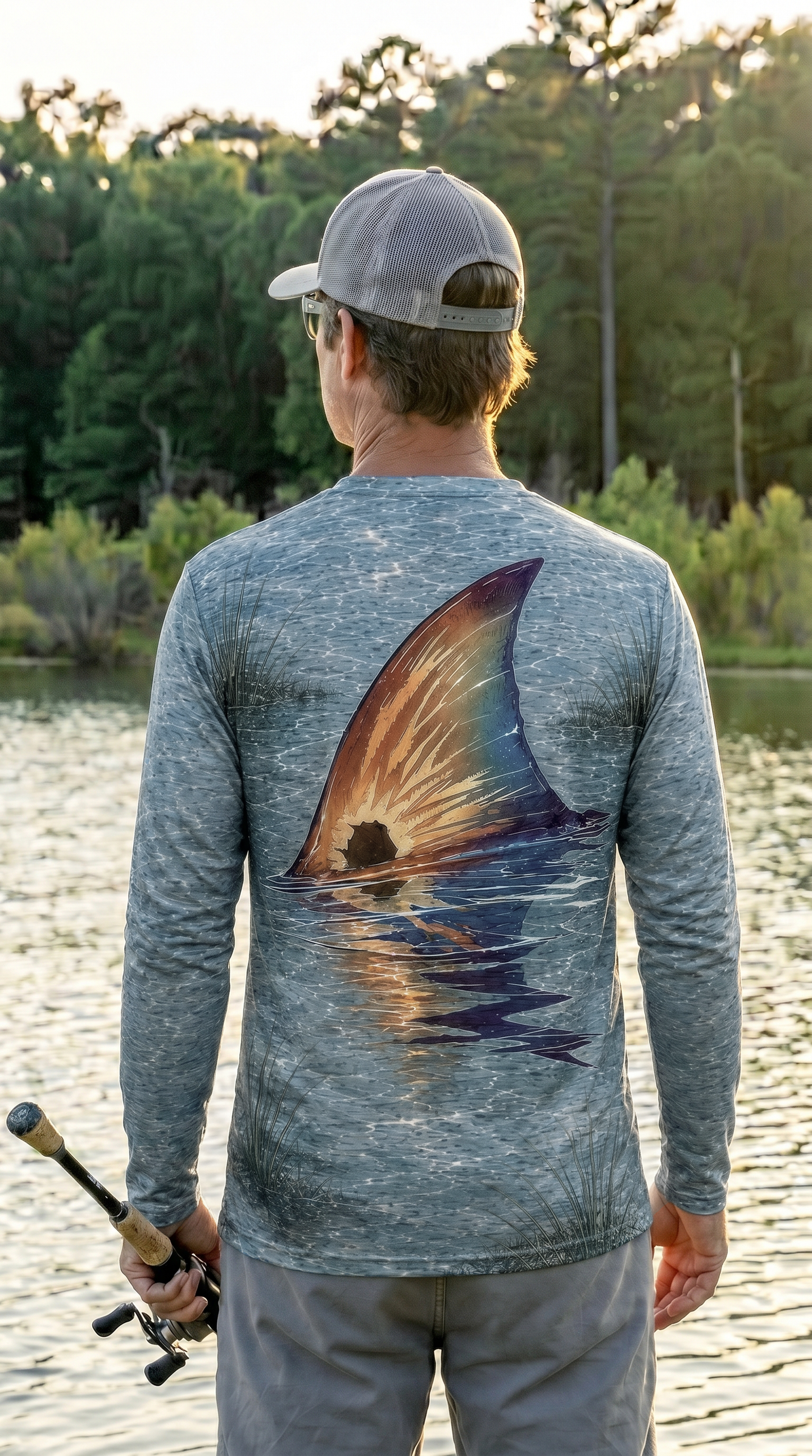 Performance Fishing Long Sleeve - Prism Tail Redfish - RRF05
