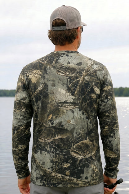 Performance Fishing Long Sleeve - Swamp Splatter Catfish - TBT125
