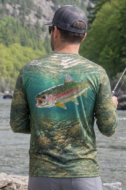 Performance Fishing Long Sleeve - Sunlit Creek Rainbow - TBT80
