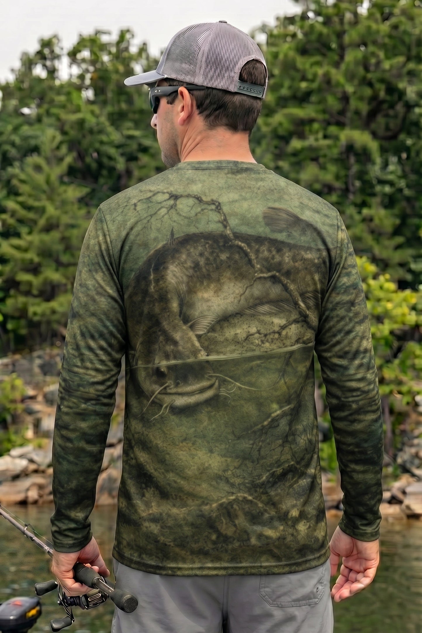 Performance Fishing Long Sleeve - Clay Timber Catfish - TBT60