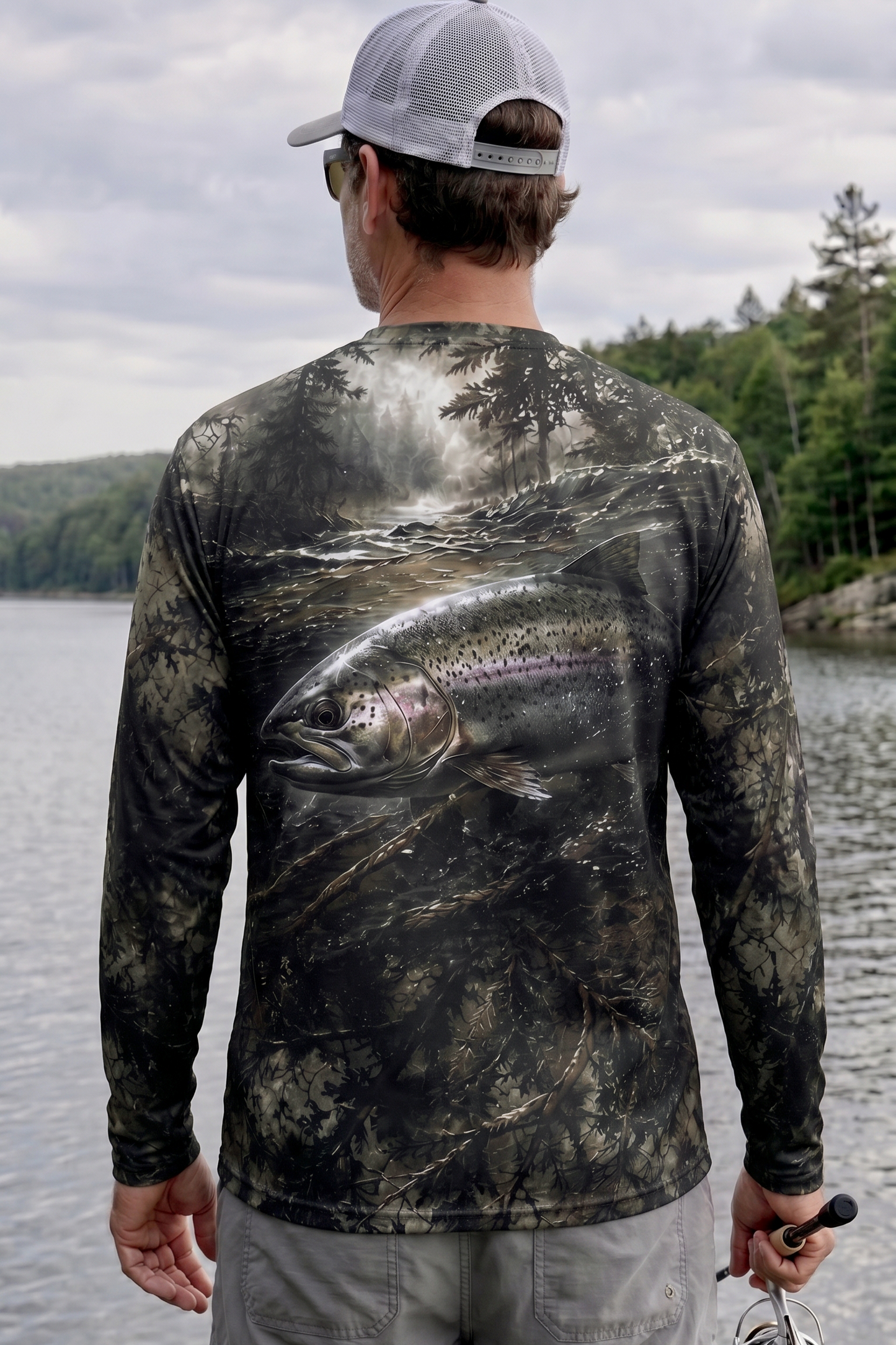 Performance Fishing Long Sleeve - River Trout Timber - TBT105
