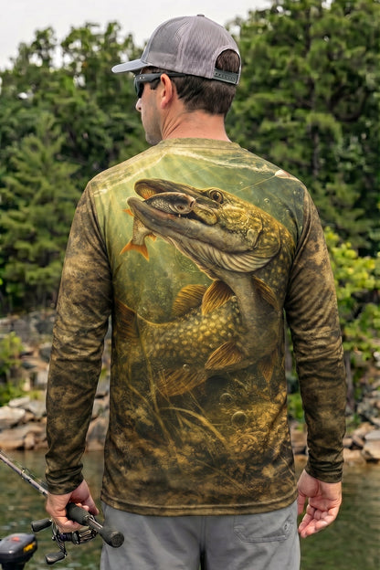Performance Fishing Long Sleeve - Roughwater Pike Feed - TBT64