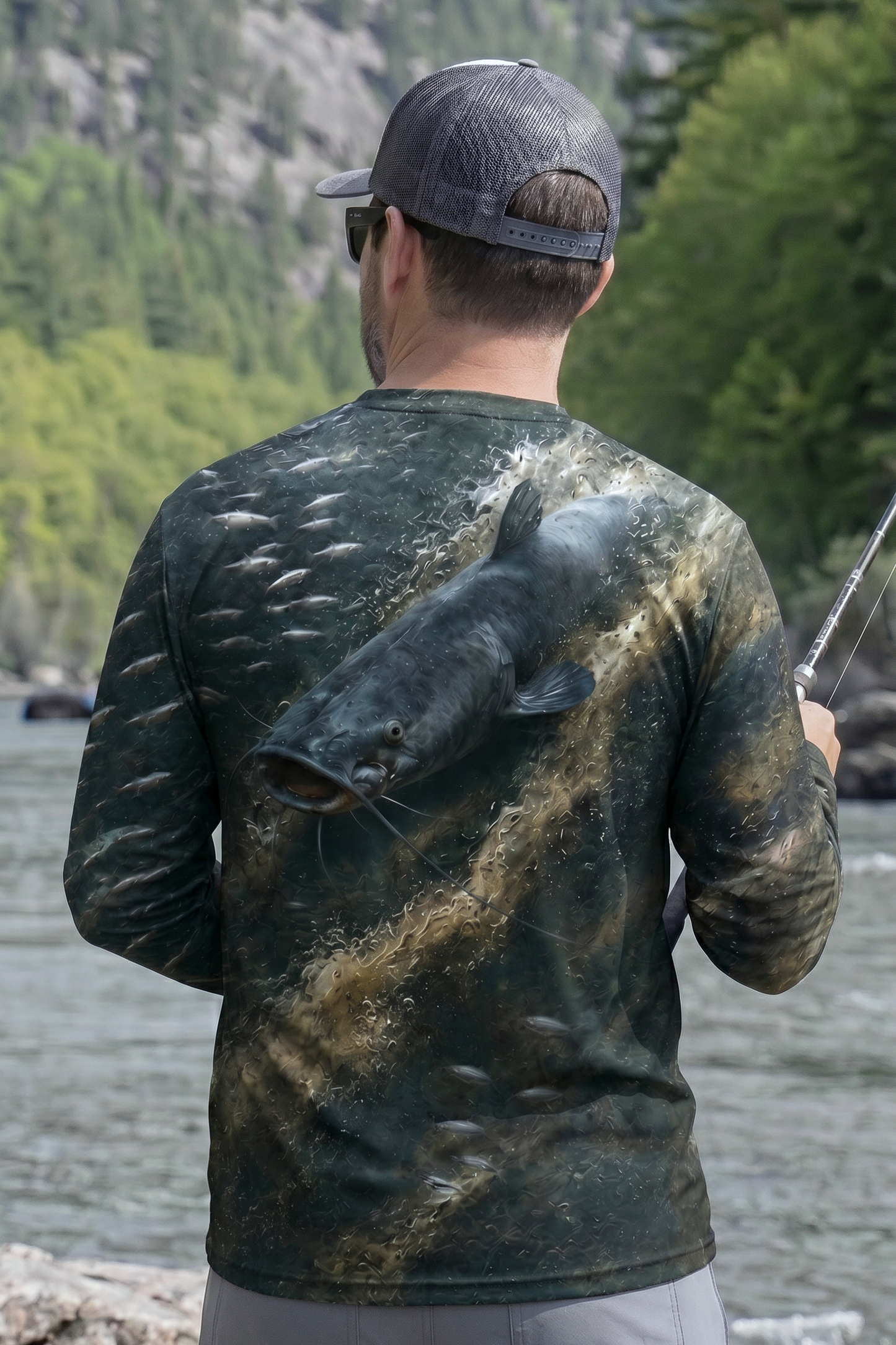 Performance Fishing Long Sleeve - Shad Ball Breaker Blue Catfish - RBC01