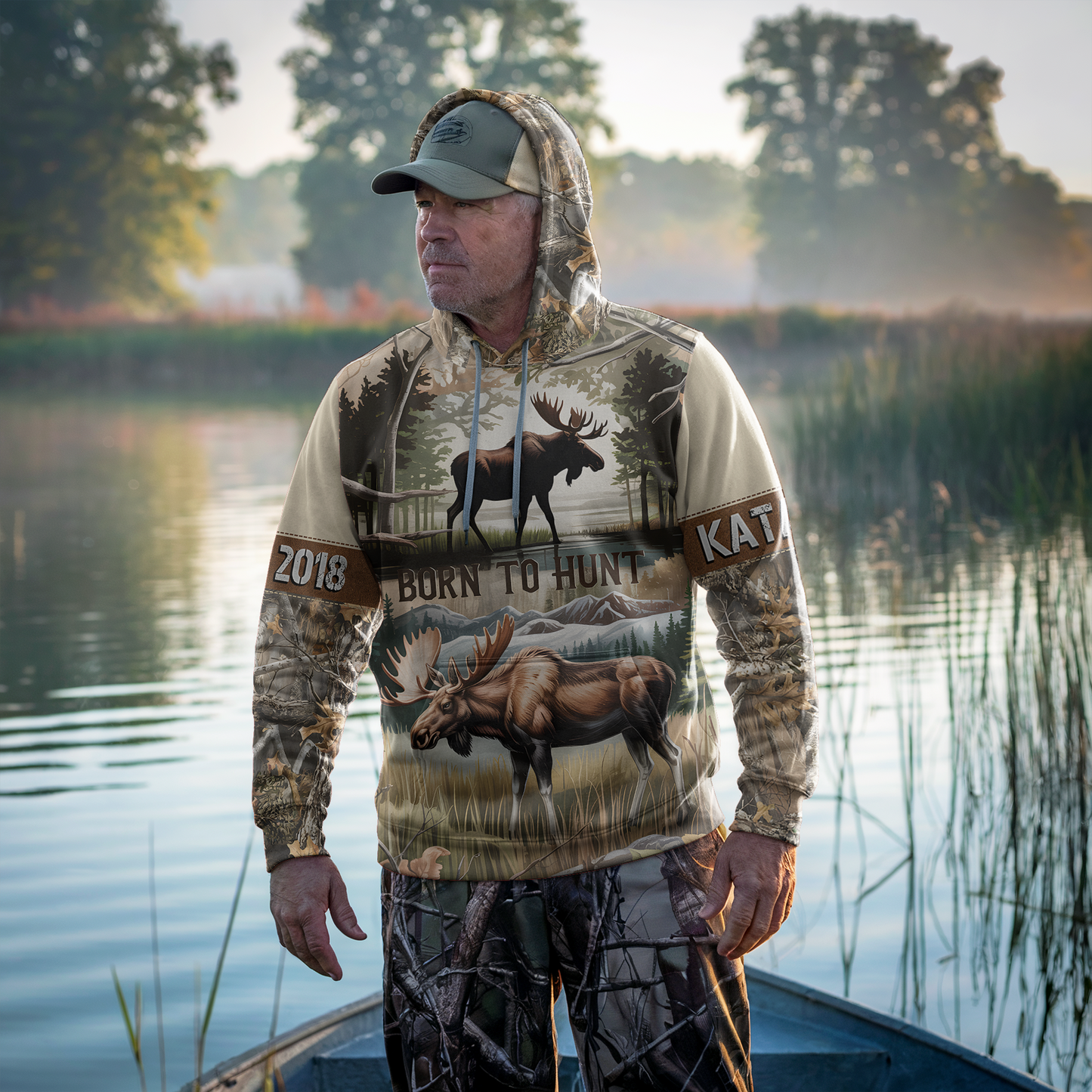 Bull Moose Wilderness Personalized Hoodie