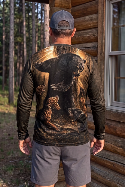 Performance Hunting Long Sleeve - Deep Timber Bear Stand - ULS518K