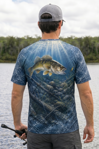 Pro Fishing Short Sleeve - Deep Water Walleye  - AOF23