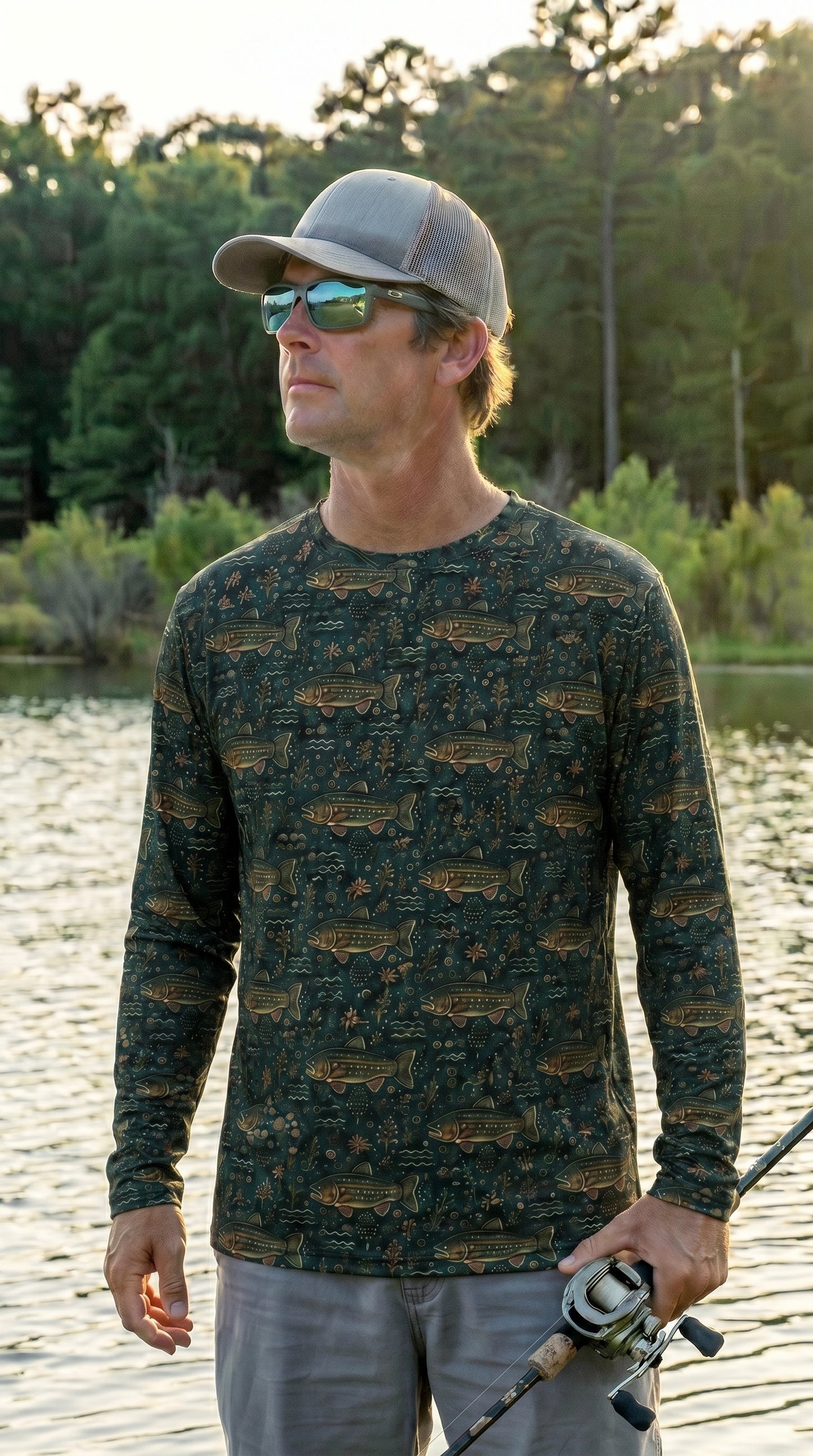 Performance Fishing Long Sleeve - Sunset Flats Redfish Pattern - RP05