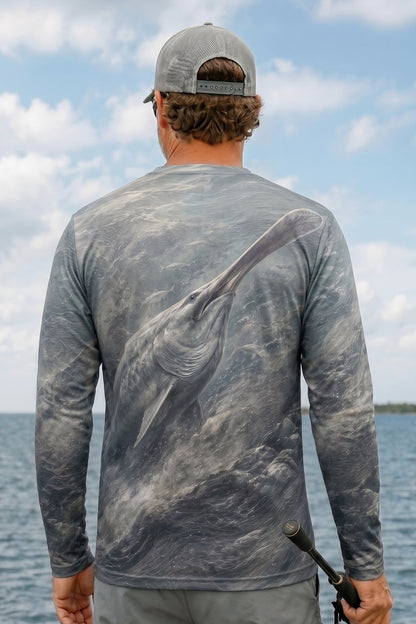 Performance Fishing Long Sleeve - Silver Current Relic - AOF25