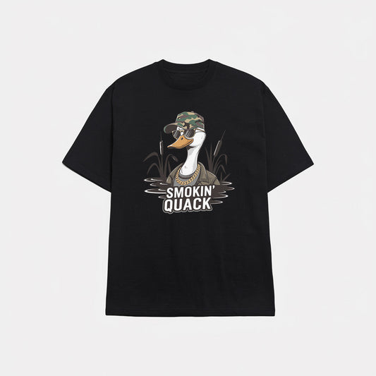 "Smokin" Quack Duck Hunting T-Shirt - Fun Gift for Waterfowl Hunters