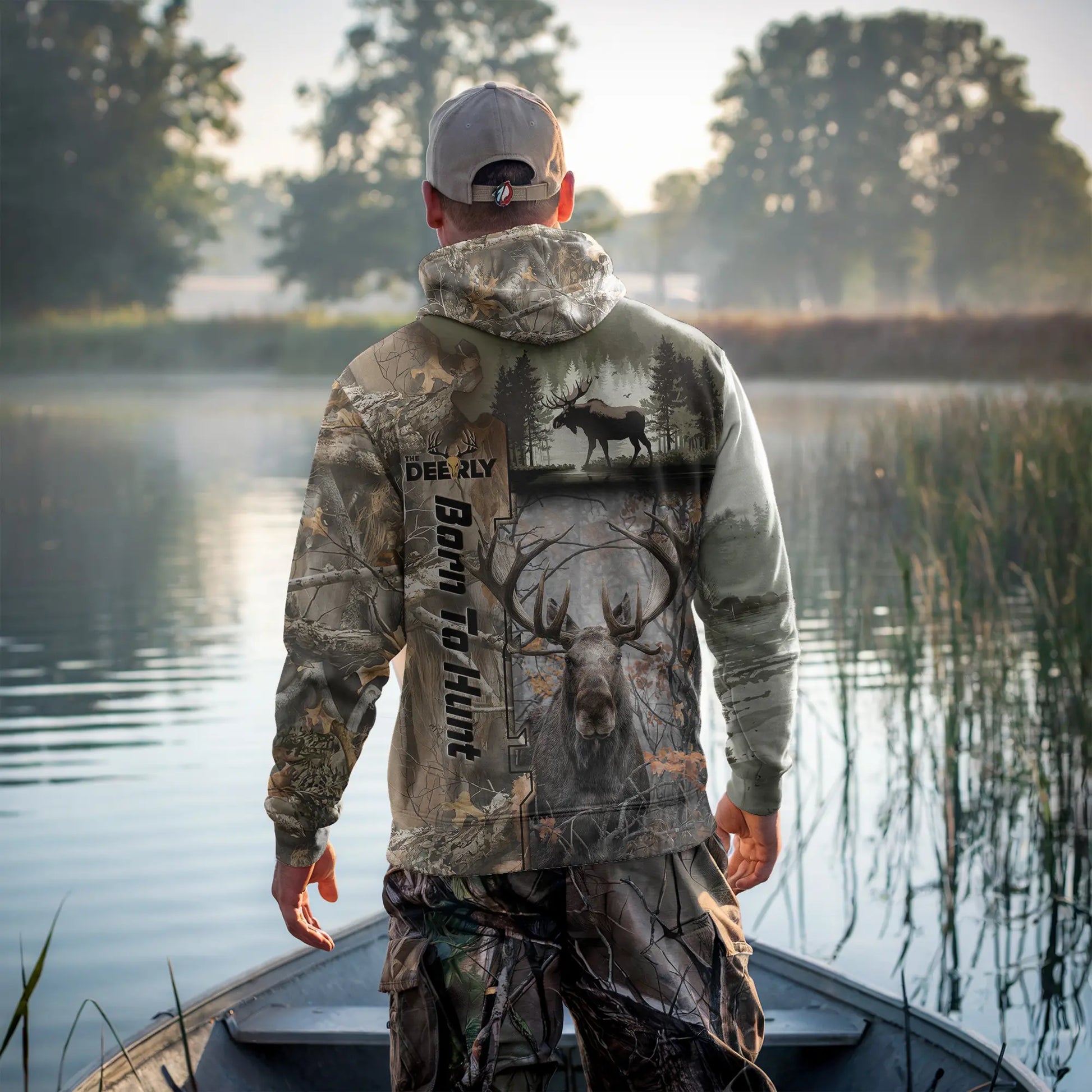 Wilderness Majesty Moose Camo Hoodie - Born for the Hunt - The Deerly