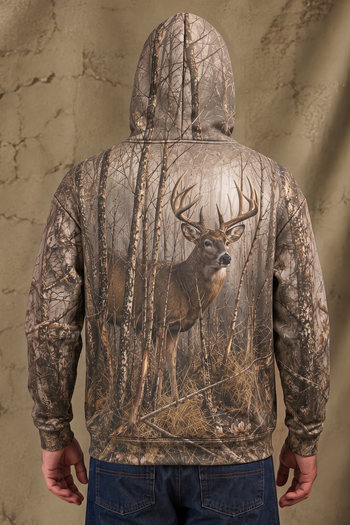 Performance Fleece-Lined Hoodie – Birch Forest Whitetail