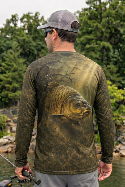 Performance Fishing Long Sleeve - Swamp Mud Carp - TBT89
