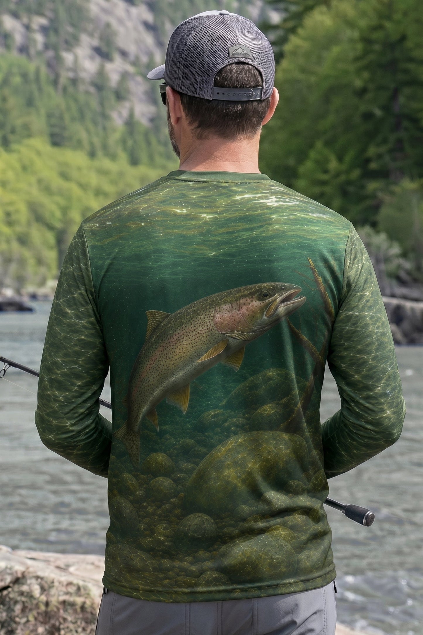 Performance Fishing Long Sleeve - River Rock Rainbow - TBT78