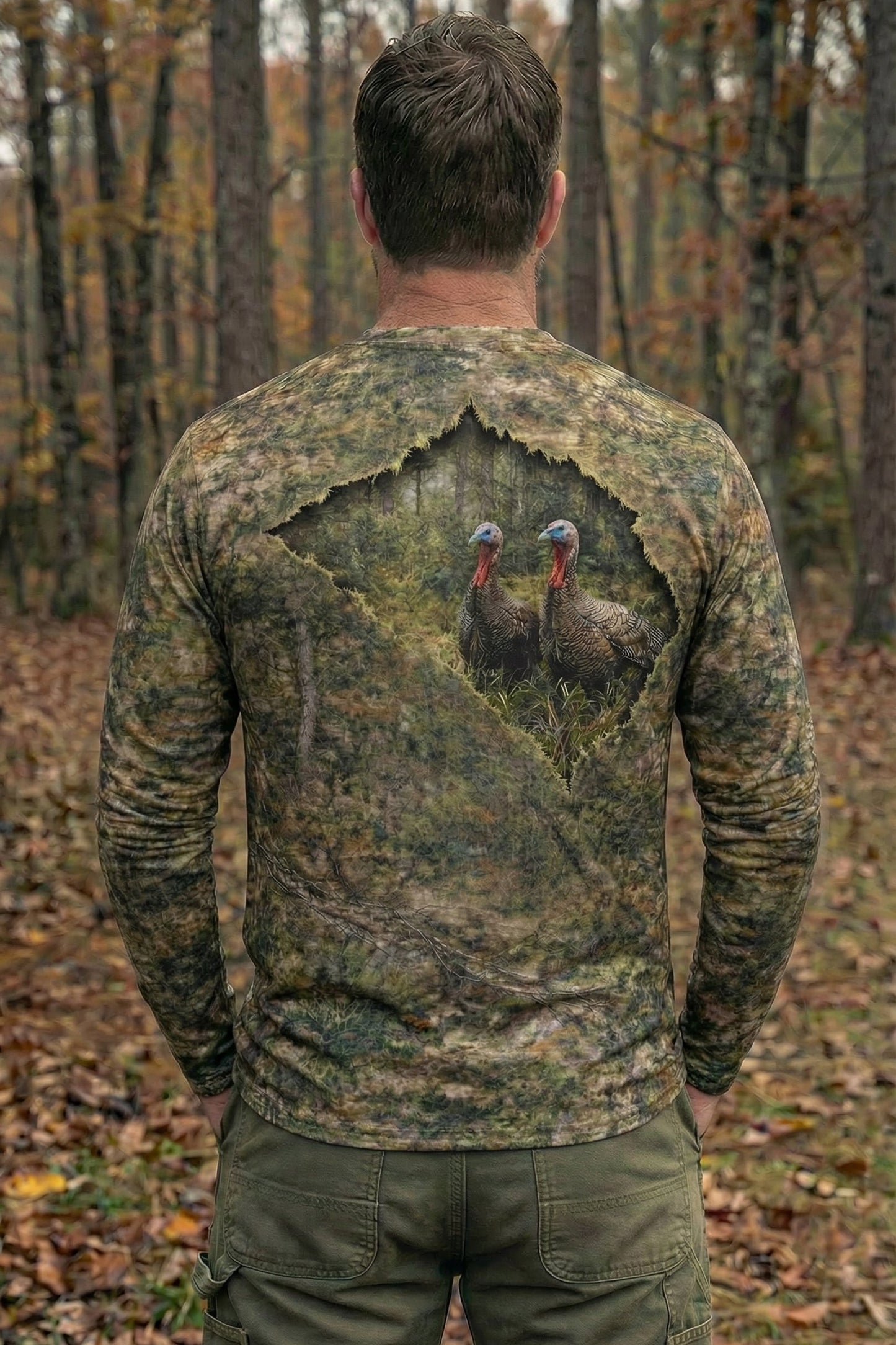 Performance Hunting Long Sleeve - Woodland Turkey - WG1T