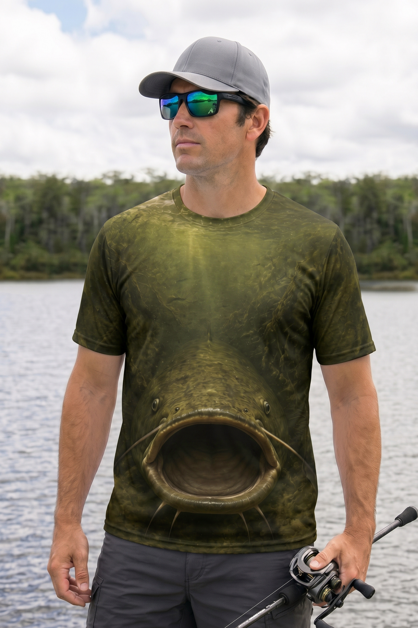Pro Fishing Short Sleeve - Mudjaw Front Strike - AOS42