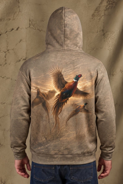 Performance Fleece-Lined Hoodie - Golden Pheasant Flush